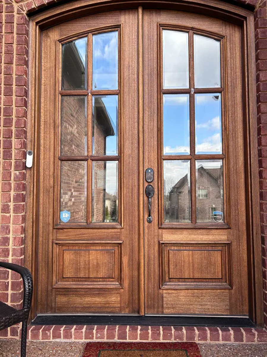 Refinished front door by Nashville House Painters