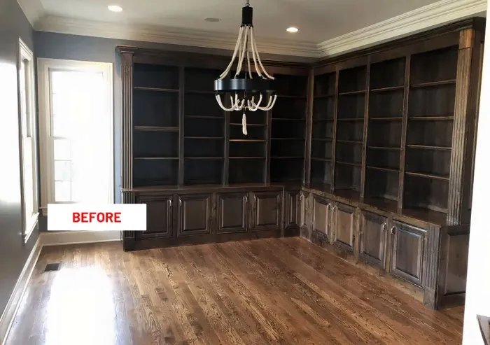 Interior room before painting