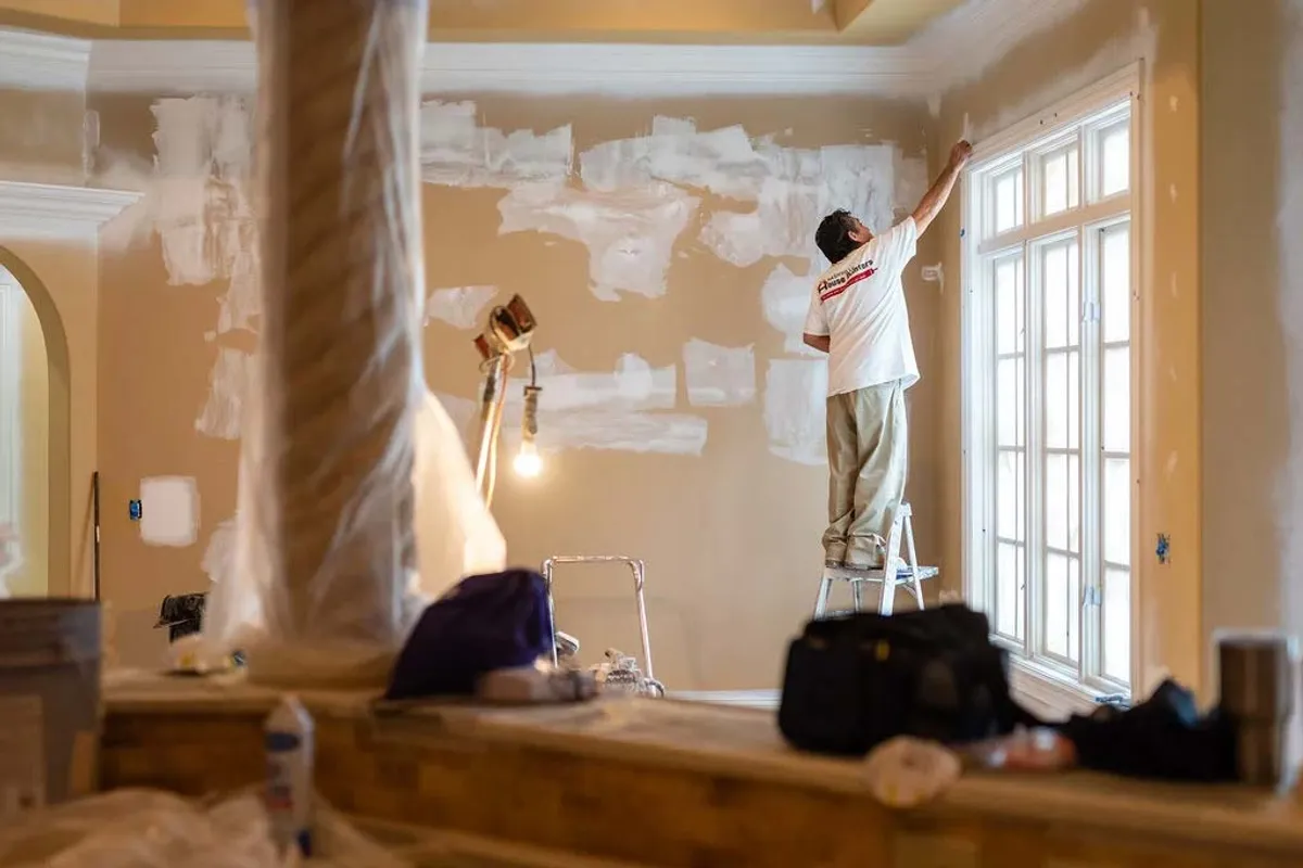 Interior house painting in a Nashville living room